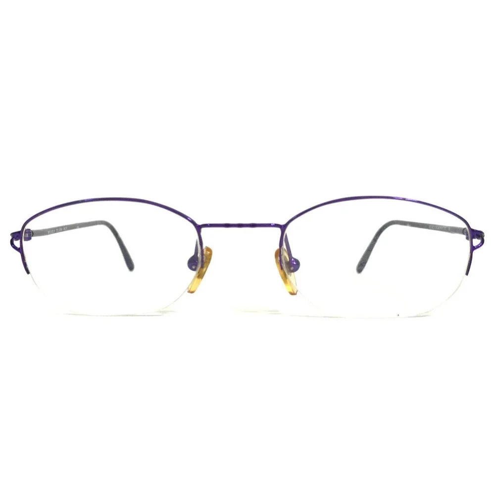 The Blue Diamond Eyeglasses Frames KELLY COL.OD64 Purple Round 48-21-135